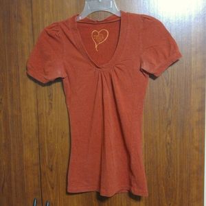 Rue21 rust colored short sleeve tee size small